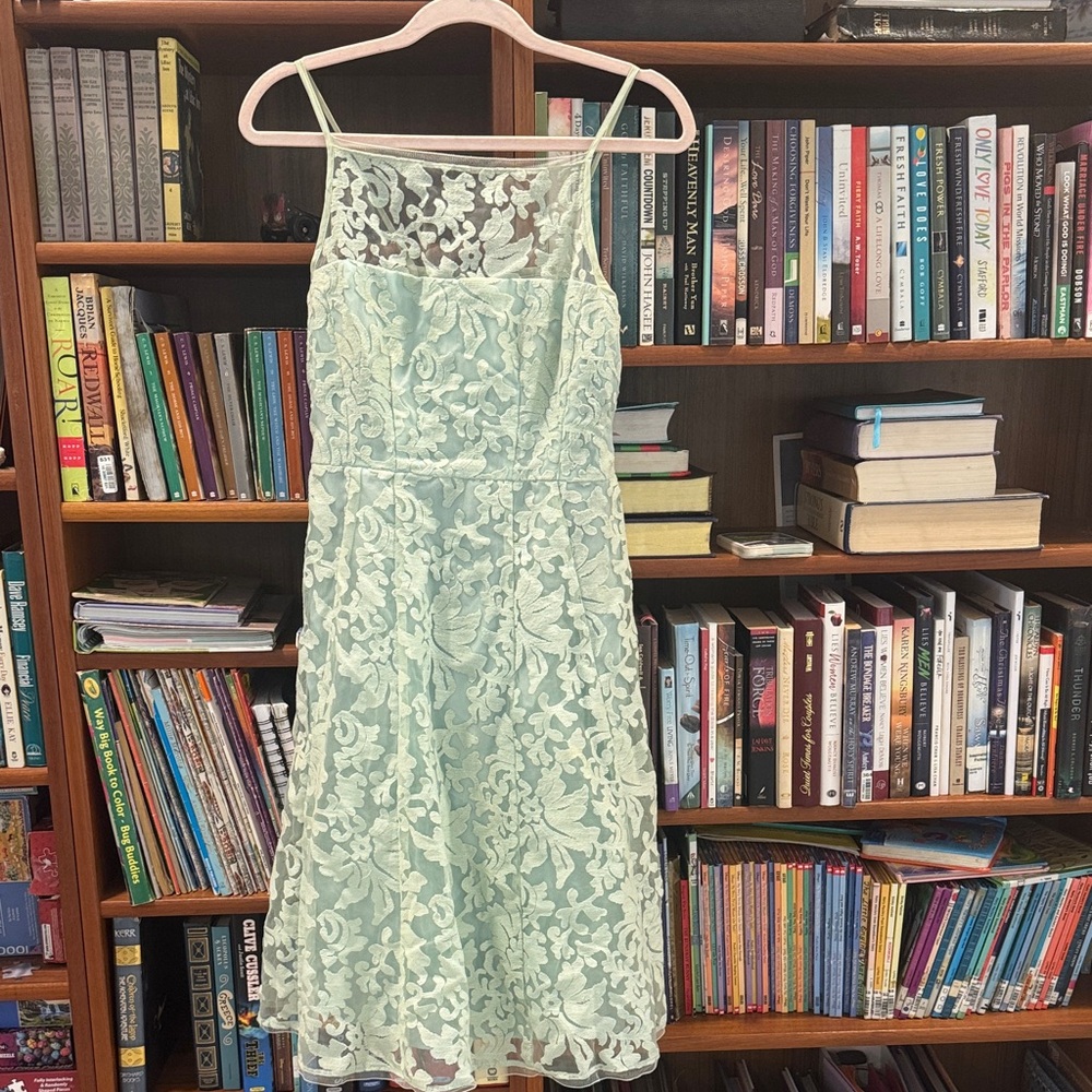 Nanette Lepore Mint Lace Midi Dress